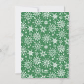 エレガントな赤いオーナメントのクリスマスグリーティング シーズンカード (裏面)