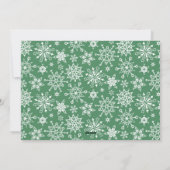 エレガントな赤いオーナメント　メリークリスマスの挨 シーズンカード (裏面)