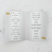 エレガントな赤いバラのプログラムカード プログラム (内部)