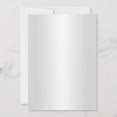 エレガントな赤いバラのメイド・オブ・オナー・カード 招待状 (裏面)