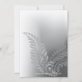 エレガントな赤いバラの結婚記念日招待状 招待状 (裏面)