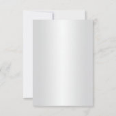 エレガントな赤いバラのSave The Dateカード 招待状 (裏面)