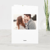 エレガントな赤いポピー花 ブライダル ウェディング サンクス サンキューカード (裏面)