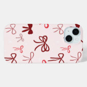 エレガントな赤いリボンのスマホケース Case-Mate iPhoneケース (裏面 (横))