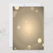 エレガントな赤いリボン、ツリーボールカンパニークリスマス 招待状 (裏面)