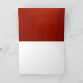 エレガントな赤い漆喰の空白の感謝カード 2.0 サンキューカード (内部)