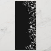 エレガントな赤い結婚式のメニュー メニュー (裏面)