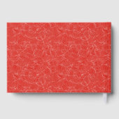 エレガントな赤い花のモーション ゲストブック (裏面)