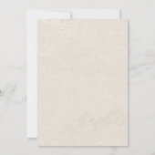 エレガントな赤とピンクのバラ ゴールドのウェディング 招待状 (裏面)