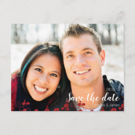 エレガントな赤と白の桜オリエンタル セーブザデート