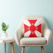 エレガントな赤と白 クッション (椅子)
