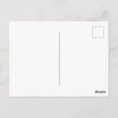 エレガントな赤と金のストライプの40歳の誕生日 ポストカード (裏面)