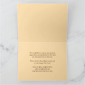 エレガントな赤と金のタイポグラフィーグリーンのクリスマスカード サンキューカード (内部)