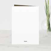 エレガントな赤と金のホーリー キリスト教クリスマスカード シーズンカード (裏面)