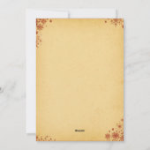 エレガントな赤と金の祭りのチェック柄 シーズンカード (裏面)