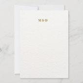 エレガントな赤と金の花の水彩ボタニカル 招待状 (裏面)