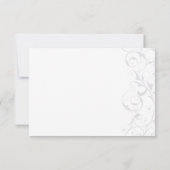 エレガントな赤と黒のマスカレード情報カード 招待状 (裏面)