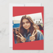 エレガントな赤のキンセアニエラ招待状 招待状 (裏面)