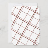 エレガントな赤のクリスマスホリデーパーティー 招待状 (裏面)