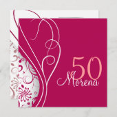 エレガントな赤の広場の招待状 招待状 (正面/裏面)