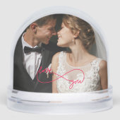 エレガントな赤の愛のインフィニティサイン ウェディングフォト (正面)