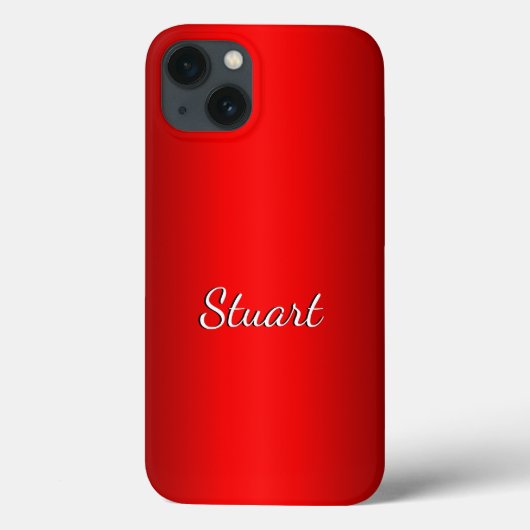エレガントな赤グラデーション+お好きなテキスト Case-Mate iPhoneケース (裏面)