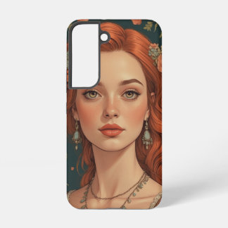 エレガントな赤毛のプリンセス Samsung Case Galaxy S22ケース
