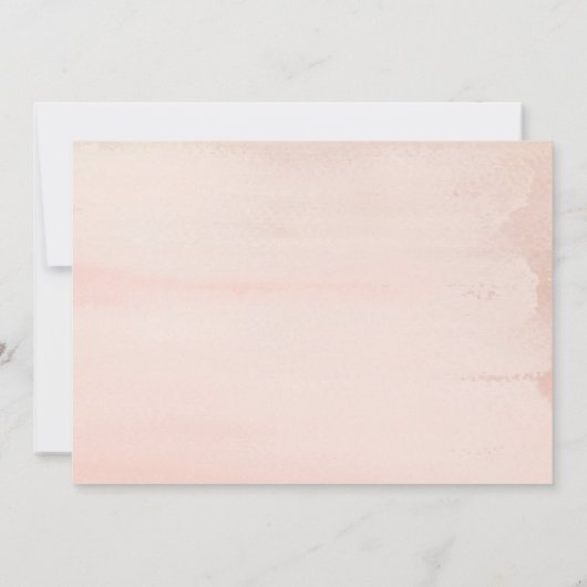 エレガントな赤面のポストの結婚式のブランチの招待状カード 招待状 (裏面)