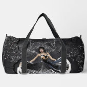 エレガントな踊り女性 ダッフルバッグ (正面)