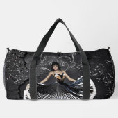 エレガントな踊り女性 ダッフルバッグ (裏面)