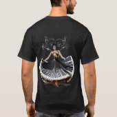 エレガントな踊り女性 Tシャツ (裏面)