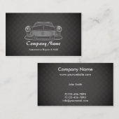 エレガントな車のレトロの車のな修理名刺 名刺 (正面/裏面)