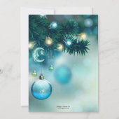 エレガントな輝きのクリスマスディナーパーティー 招待状 (裏面)