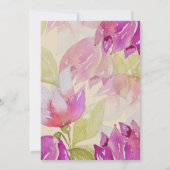 エレガントな輝きのゴールドカリグラフィー誕生日 招待状 (裏面)