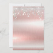 エレガントな輝きのスイート16 招待状 (裏面)