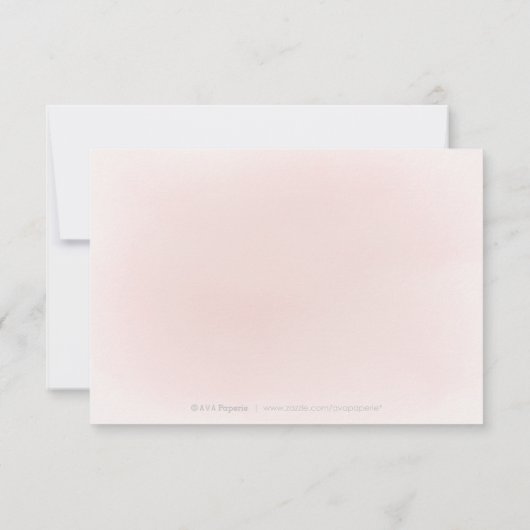 エレガントな輝きゴールドのチークドレス　キンセアニエラ　出席確認 出欠カード (裏面)