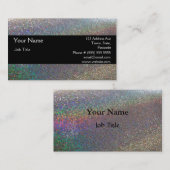エレガントな輝き及びグリッターの名刺 名刺 (正面/裏面)