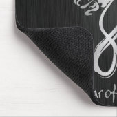 エレガントな辰年-銀製の書道 マウスパッド (コーナー)