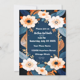 エレガントな農村風の花のフラットな感謝カード サンキューカード