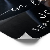 エレガントな追悼記念スクリプト写真葬儀 ポスター (角)