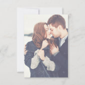 エレガントな透明フォトウェディングディテールカード 招待状 (裏面)