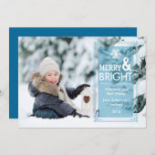 エレガントな透明物の休日の写真カードGroupon シーズンカード (正面/裏面)