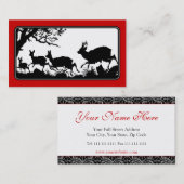 エレガントな連続したシカの旧式なドイツのスタイル 名刺 (正面/裏面)