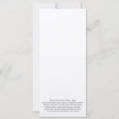 エレガントな過ぎ越しの祝いカード カード (裏面)