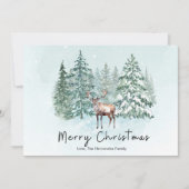 エレガントな里山の森の鹿 シーズンカード (正面)