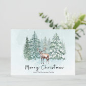 エレガントな里山の森の鹿 シーズンカード (スタンド正面)