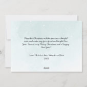 エレガントな里山の森の鹿 シーズンカード (裏面)