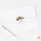 エレガントな野の花の庭の結婚式のお礼 ラウンドシール (封筒)
