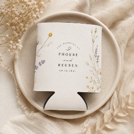 エレガントな野の花の結婚式 缶クーラー