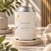 エレガントな野の花の結婚式 缶クーラー